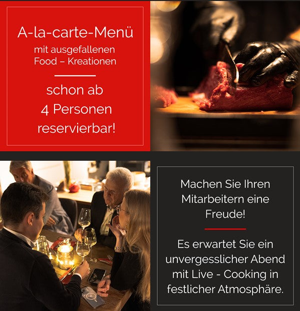 Reservierungs Pauschale anrechenbar für das Pop-up Restaurant