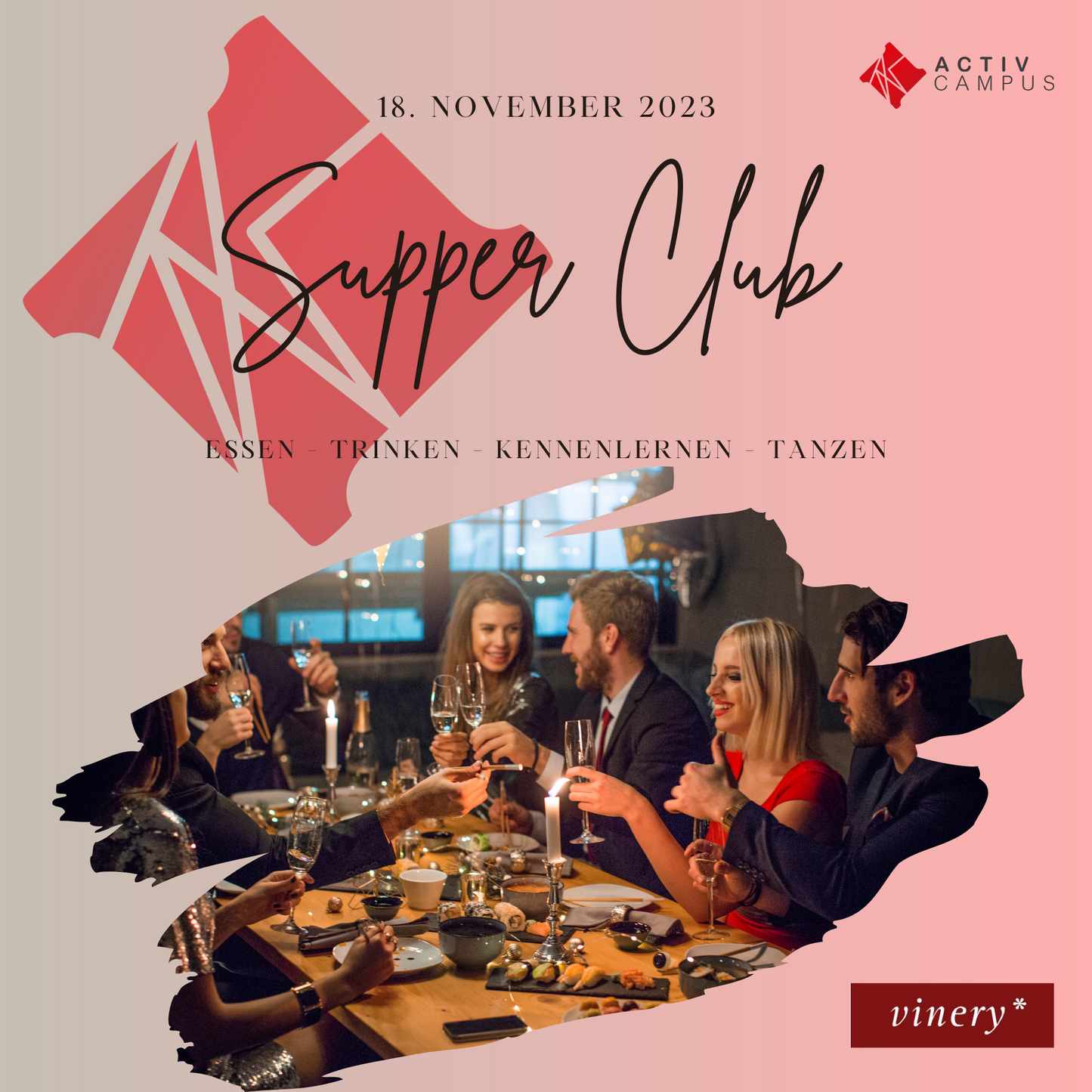 Supper Club im Activ Campus in Bochum am 18. November 2023